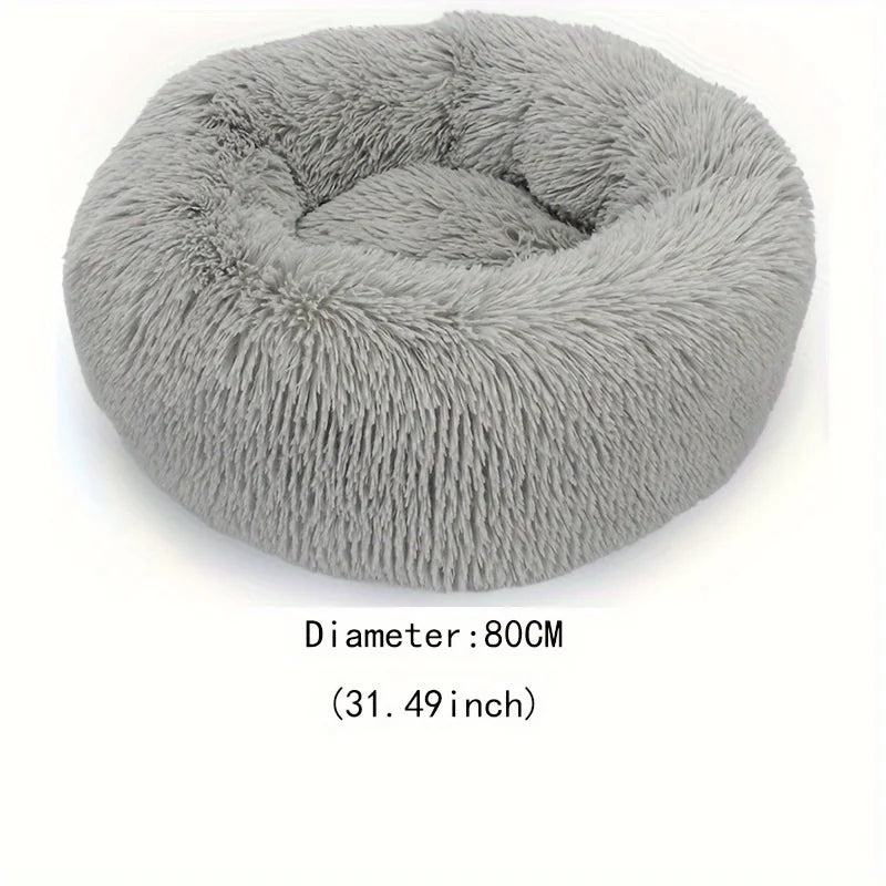 GG Cloud Pet Bed 80cm-Round Happy Walk for Dog and Cat-Maximum Comfort Soft