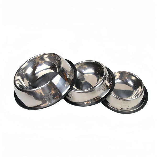Comedouro e Bebedouro Inox Premium Antiderrapante para Cães