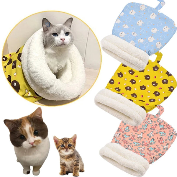 Cama Saco de Dormir PlushDream – Conforto Aconchegante para Gatos e Cães Pequenos